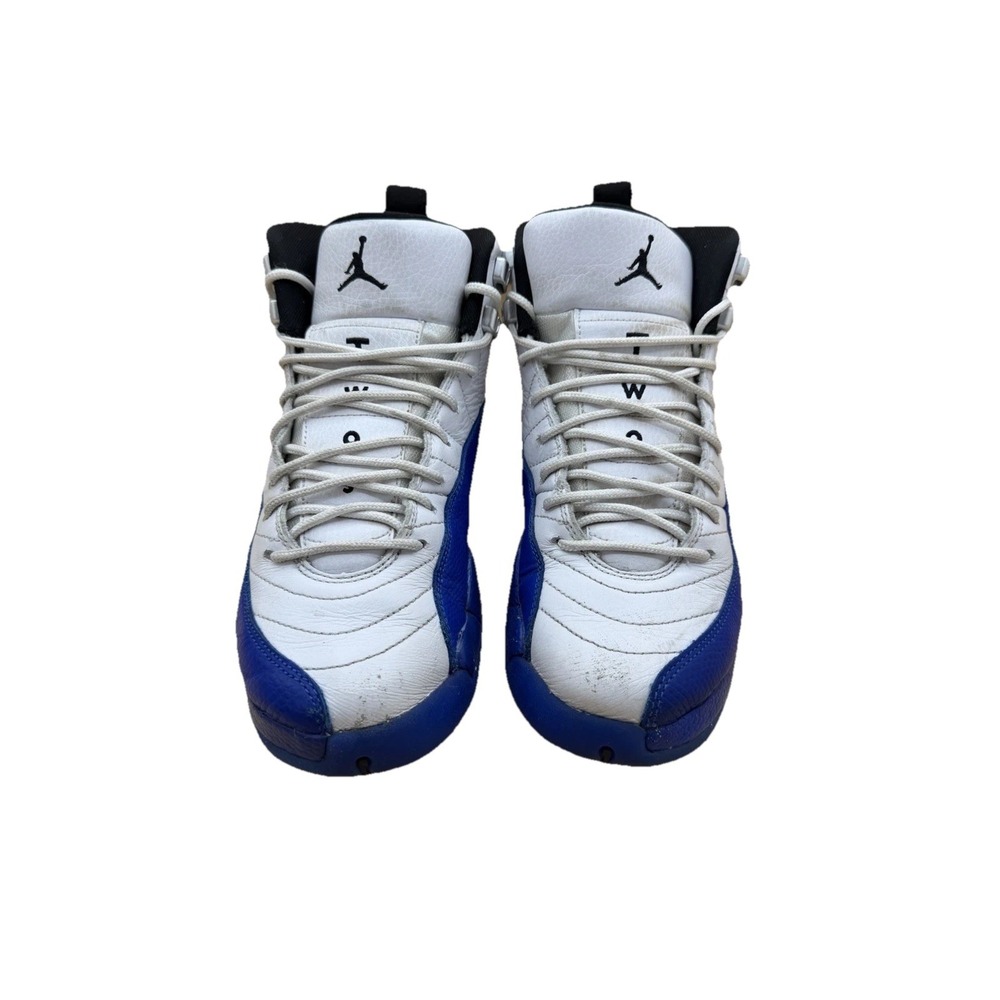 Air Jordan 12 Retro GS Size 6.5 Blueberry White Game Royal Sneakers FLAWED